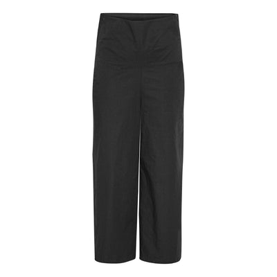 Trousers with stretch and wide waistband. Get back