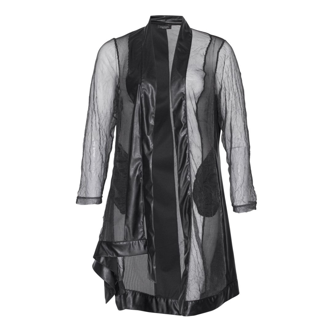 Asymmetric jacket, elegant.